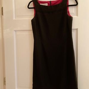 Black polyester dress